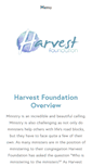 Mobile Screenshot of harvestfoundation.com