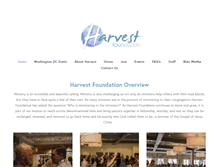 Tablet Screenshot of harvestfoundation.com
